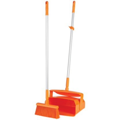 Lobby Dustpan w/Broom, 14.6"