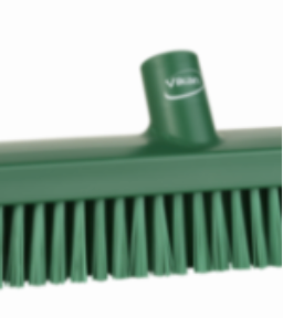 Heavy-Duty Push Broom, 24.4", Soft/stiff