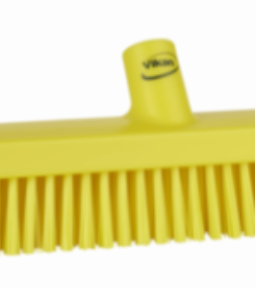 Heavy-Duty Push Broom, 24.4", Soft/stiff