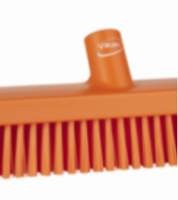 Heavy-Duty Push Broom, 24.4", Soft/stiff