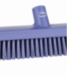Heavy-Duty Push Broom, 24.4", Soft/stiff