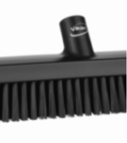 Heavy-Duty Push Broom, 24.4", Soft/stiff