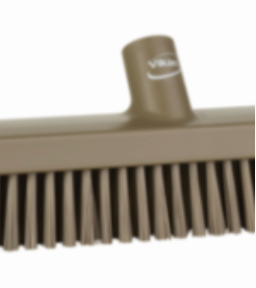 Heavy-Duty Push Broom, 24.4", Soft/stiff