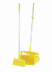 Lobby Dustpan w/Broom, 14.6"