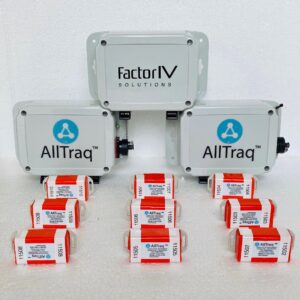 A group of boxes with the logo for factor tv and altraq.