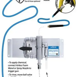 Pressure washer chemical injection system diagram.